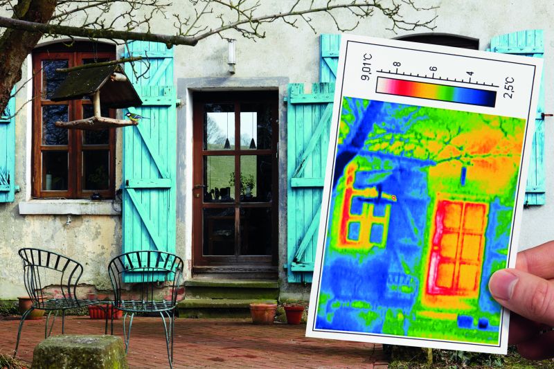 Haus, Tür, Fenster und Thermografie – energetische Sanierung