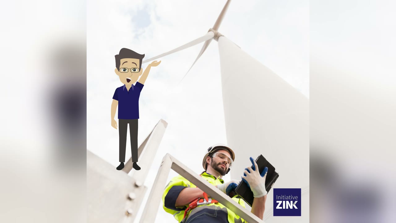 Spritzverzinken schützt Windräder auf hoher See